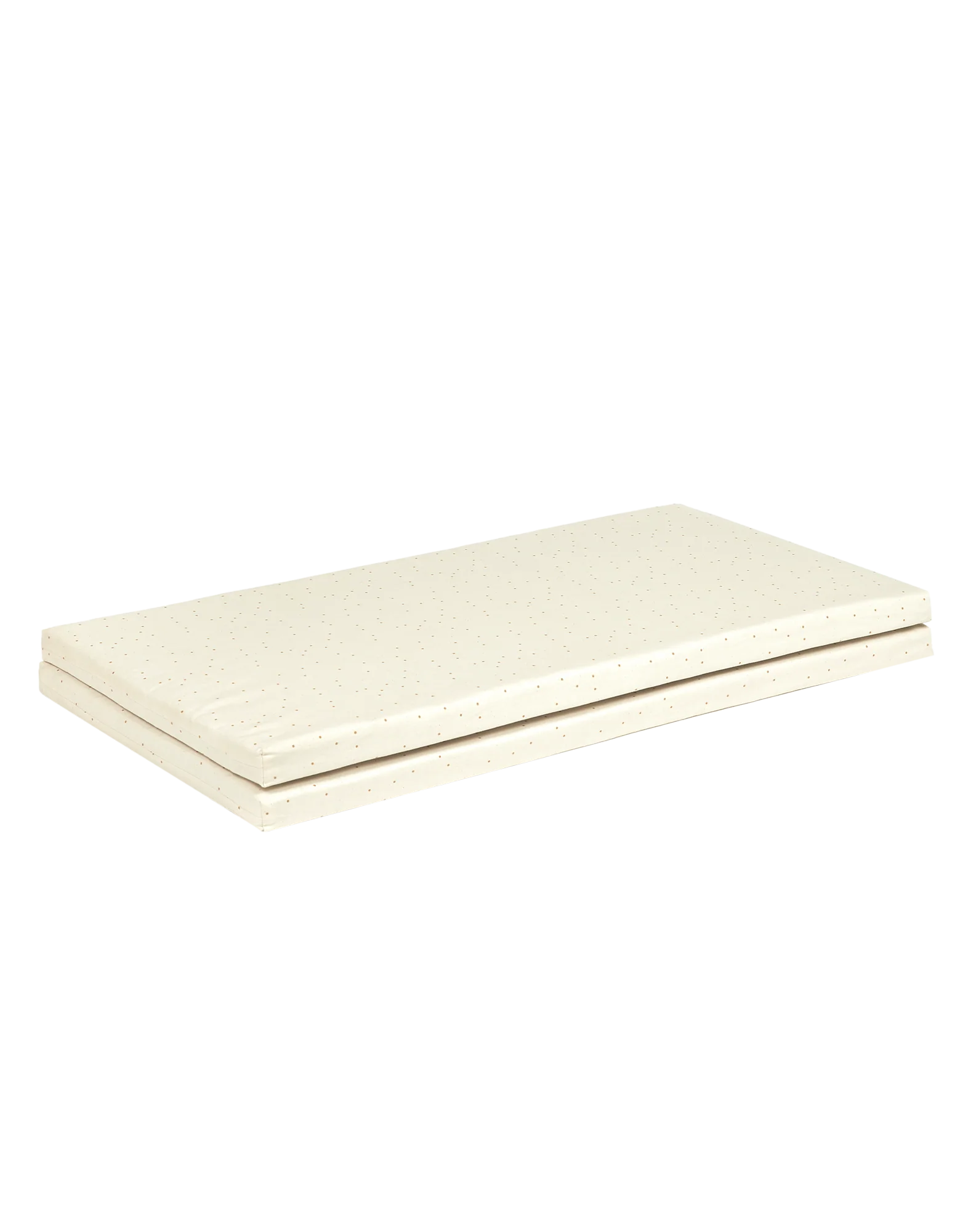 *  Nobodinoz Plooibare Eco Play Mat 100x100x4cm | Natural Honey Sweet Dots