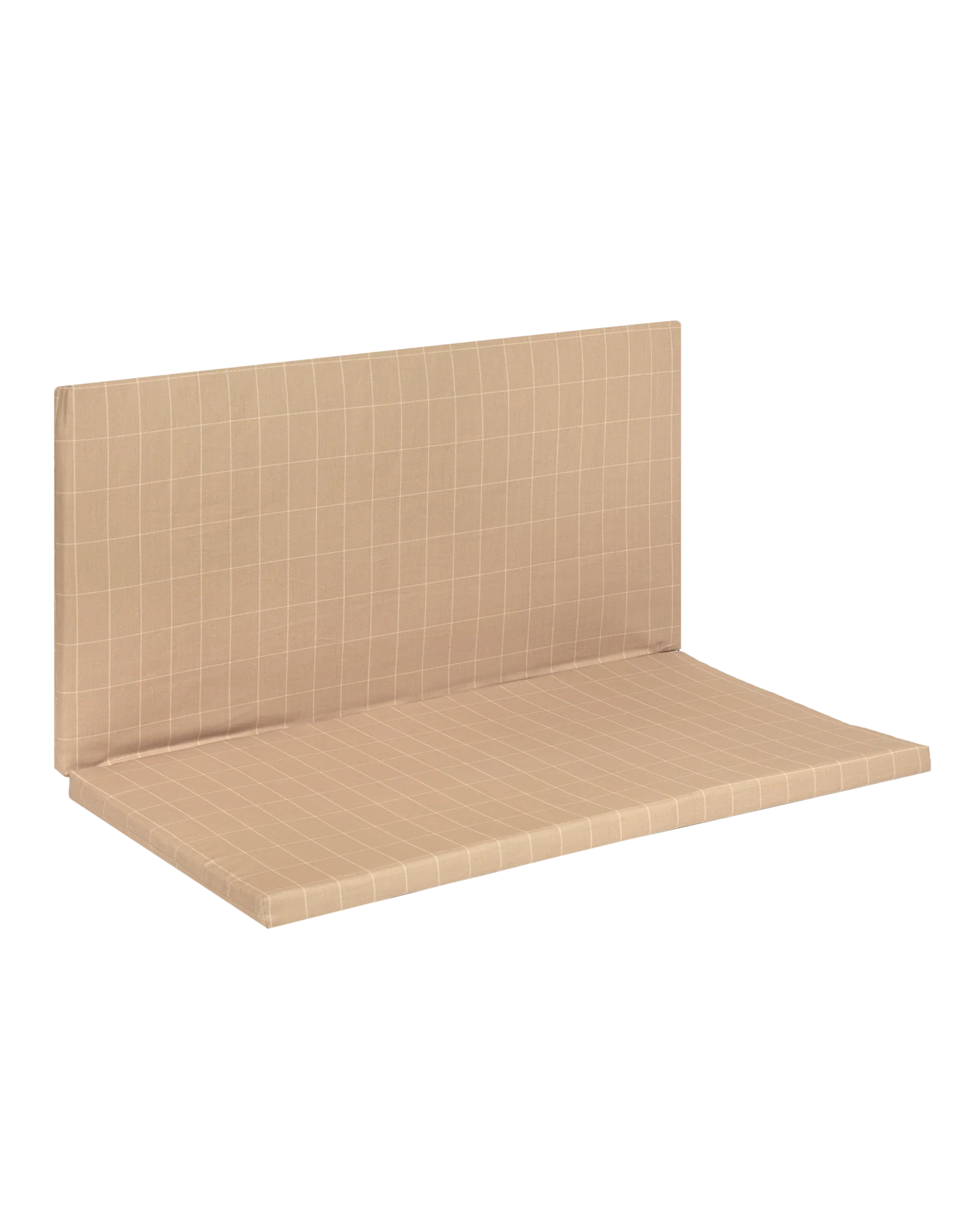 * Nobodinoz Plooibare Eco Play Mat 100x100x4cm | Taupe Grid