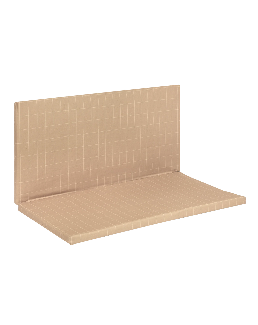 * Nobodinoz Plooibare Eco Play Mat 100x100x4cm | Taupe Grid