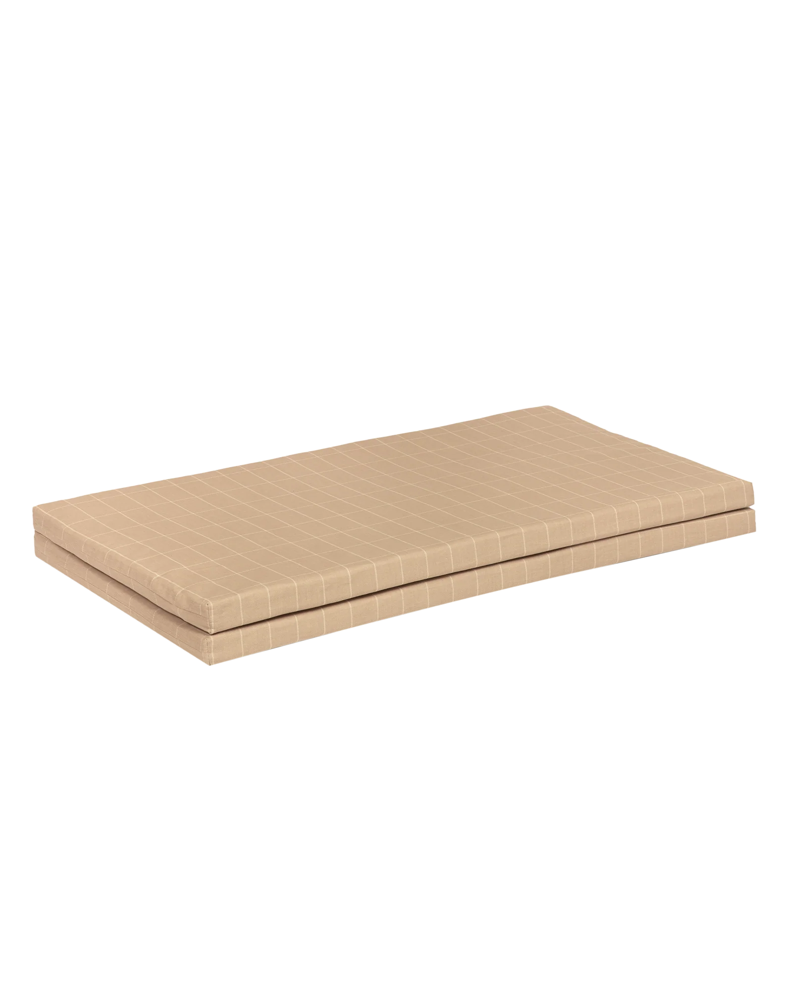 * Nobodinoz Plooibare Eco Play Mat 100x100x4cm | Taupe Grid