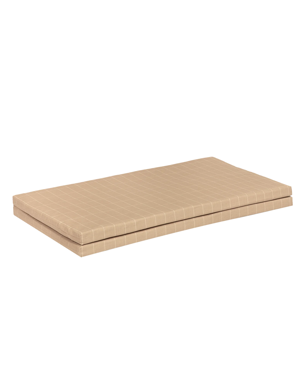 * Nobodinoz Plooibare Eco Play Mat 100x100x4cm | Taupe Grid