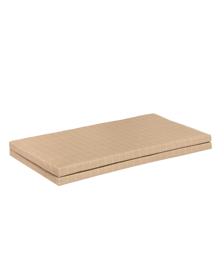 * Nobodinoz Plooibare Eco Play Mat 100x100x4cm | Taupe Grid