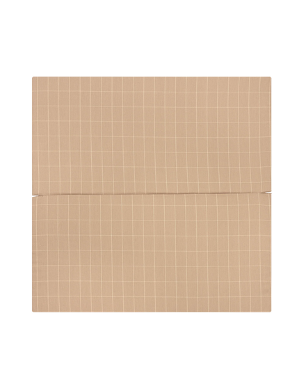 * Nobodinoz Plooibare Eco Play Mat 100x100x4cm | Taupe Grid