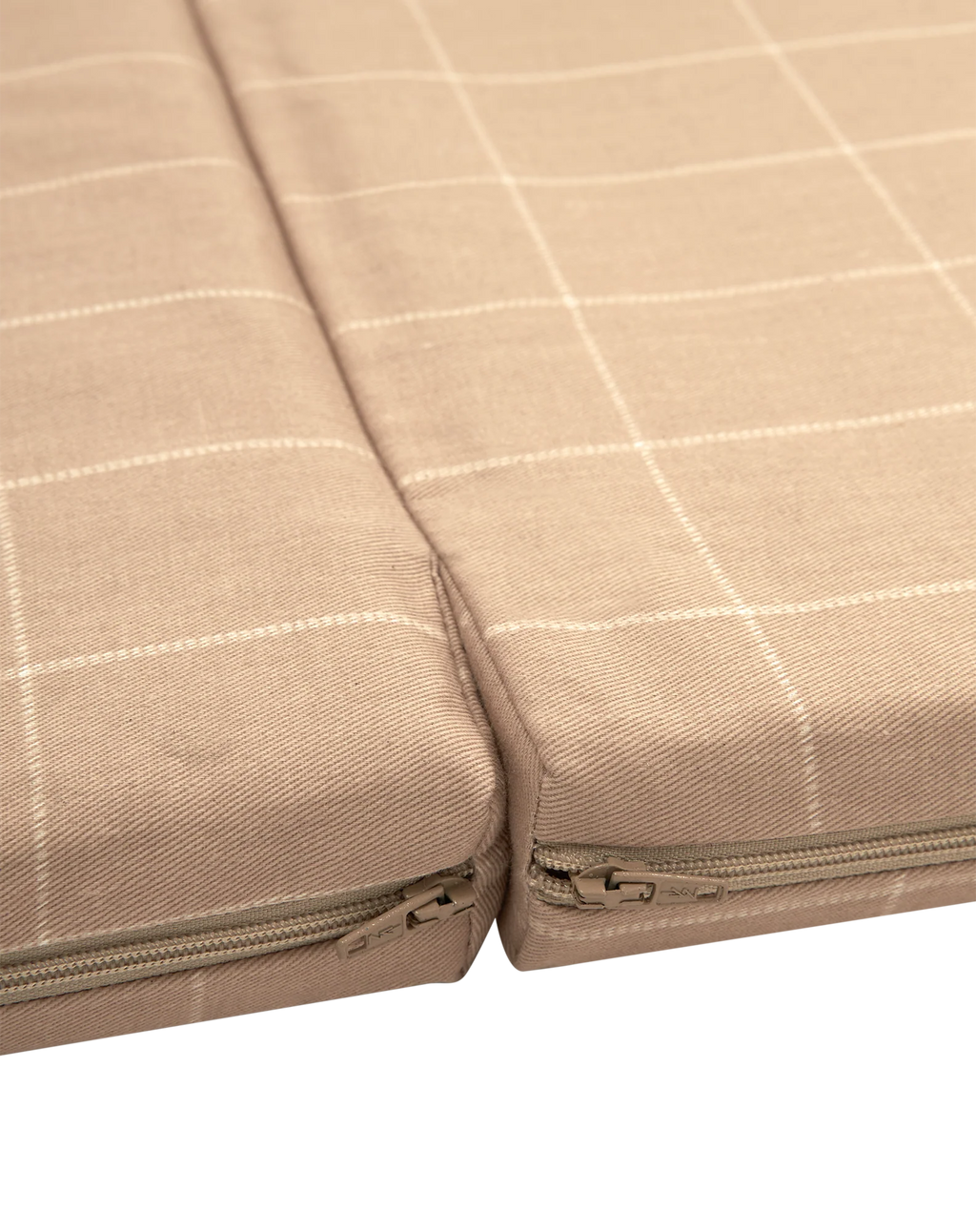 * Nobodinoz Plooibare Eco Play Mat 100x100x4cm | Taupe Grid