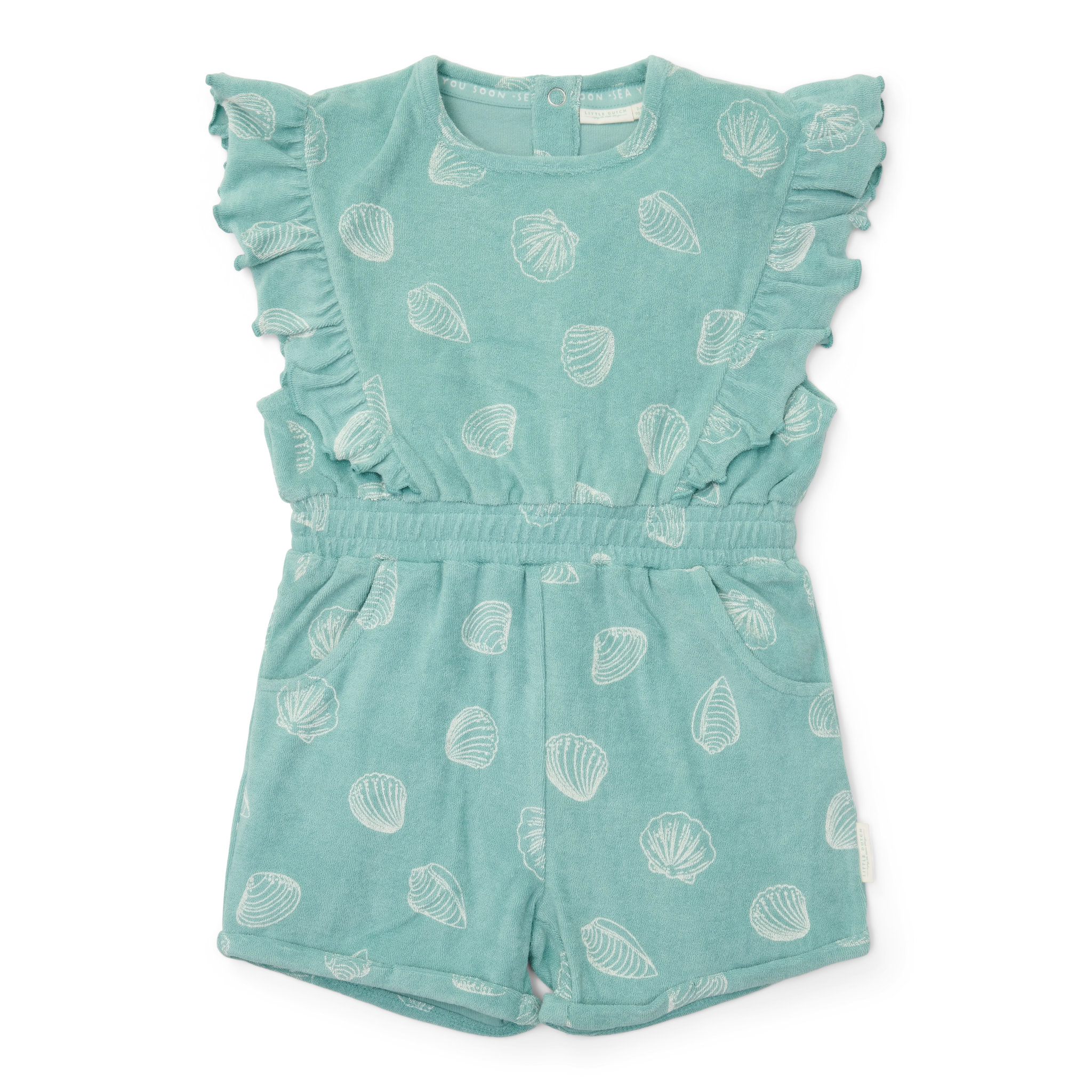 * Little Dutch Playsuit Ocean Treasures Surf Blue 62/68