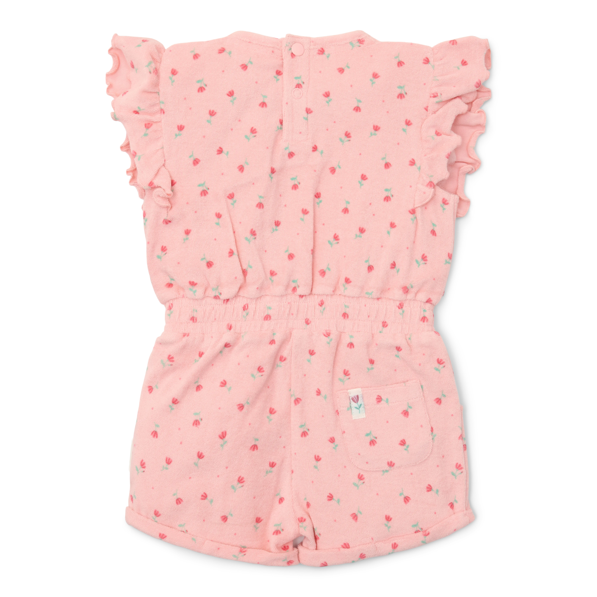 Little Dutch Playsuit Sunny Flowers Blush Pink 62/68