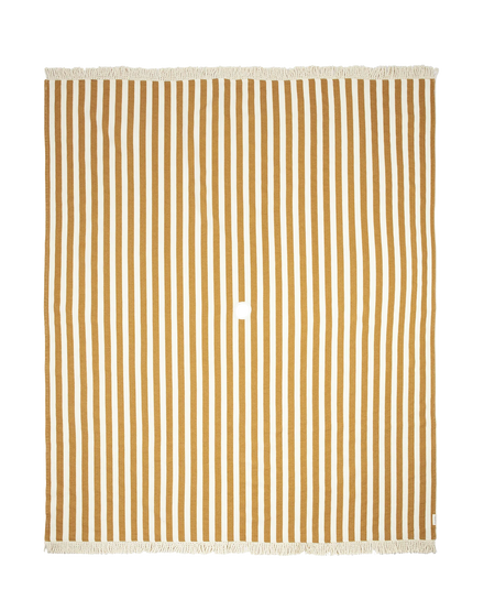 * Nobodinoz Portofino Beach Strandlaken XL 146x175cm | Honey Stripes Waffle