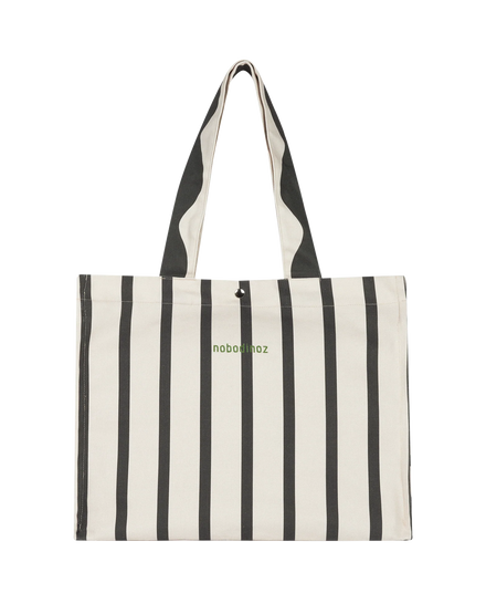 * Nobodinoz Portofino Maxi Bag Beachbag 45x37x21cm | Black Stripes