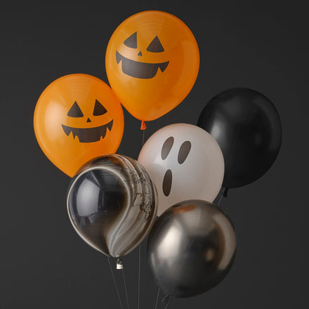 Ginger Ray Ballonnen Set 5 Pompoen & Geesten Ballonnen | Halloween Ballonnen