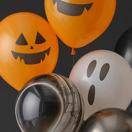 Ginger Ray Ballonnen Set 5 Pompoen & Geesten Ballonnen | Halloween Ballonnen