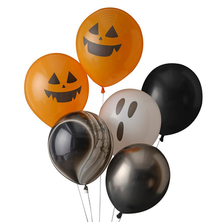 Ginger Ray Ballonnen Set 5 Pompoen & Geesten Ballonnen | Halloween Ballonnen