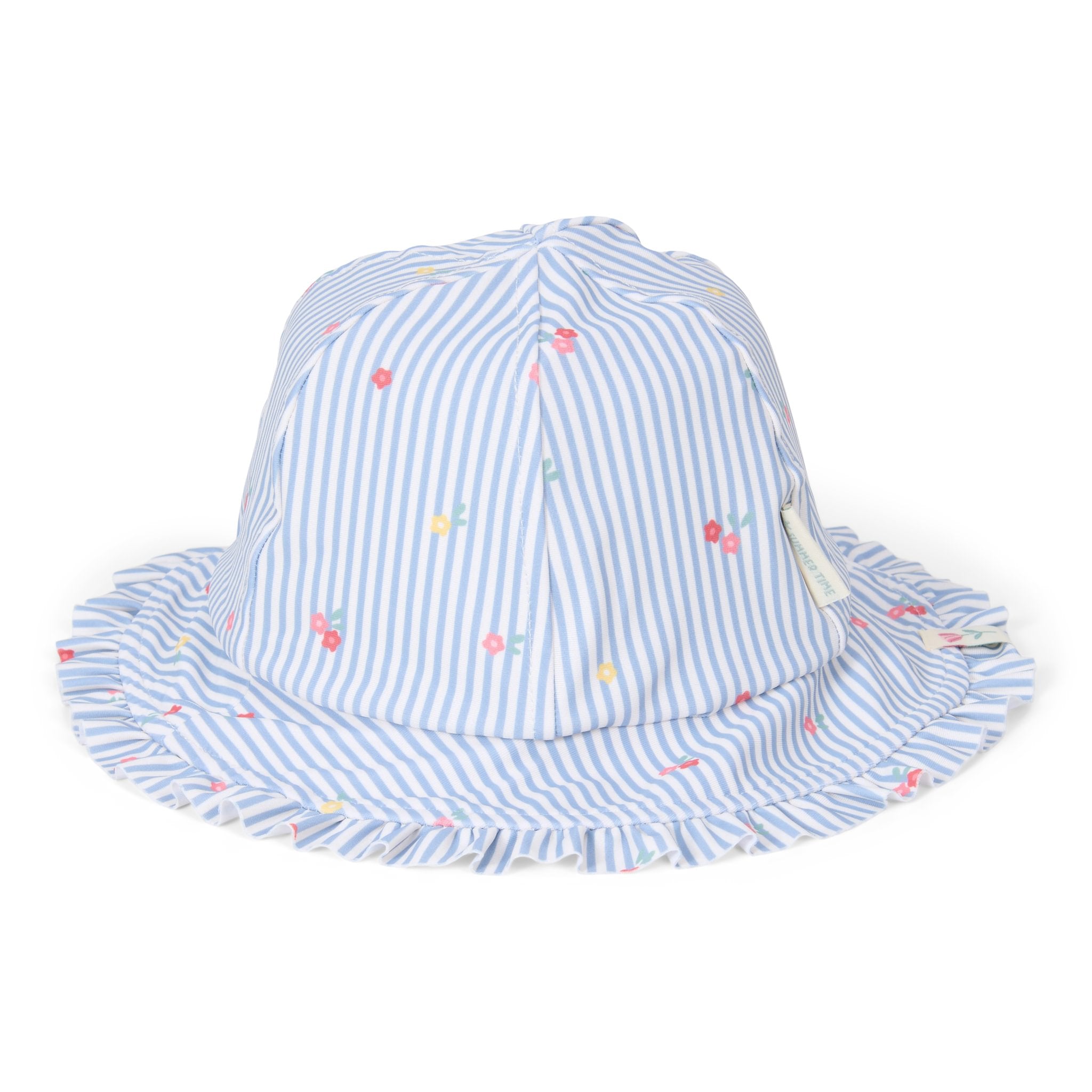* Little Dutch UV Zonnehoedje Omkeerbaar Sunny Flowers Blue