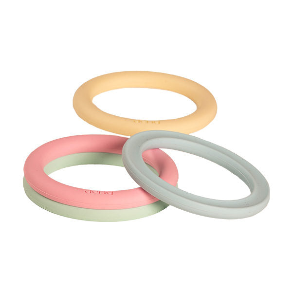 Dëna Siliconen Ringen Set 4 I Pastel