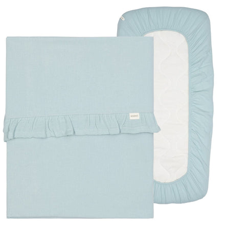 Koeka Wieglaken En Hoeslaken Set Ruffle Faro | Sky