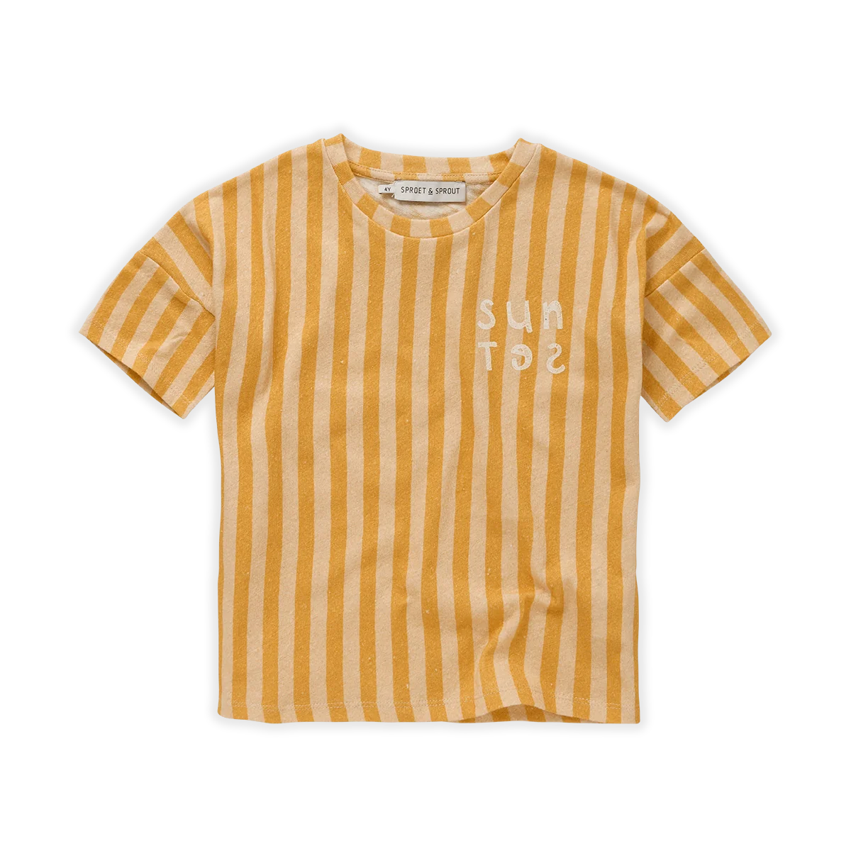 Sproet & Sprout T-Shirt | Linen Stripe Sunset*