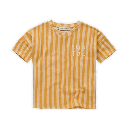 Sproet & Sprout T-Shirt | Linen Stripe Sunset*