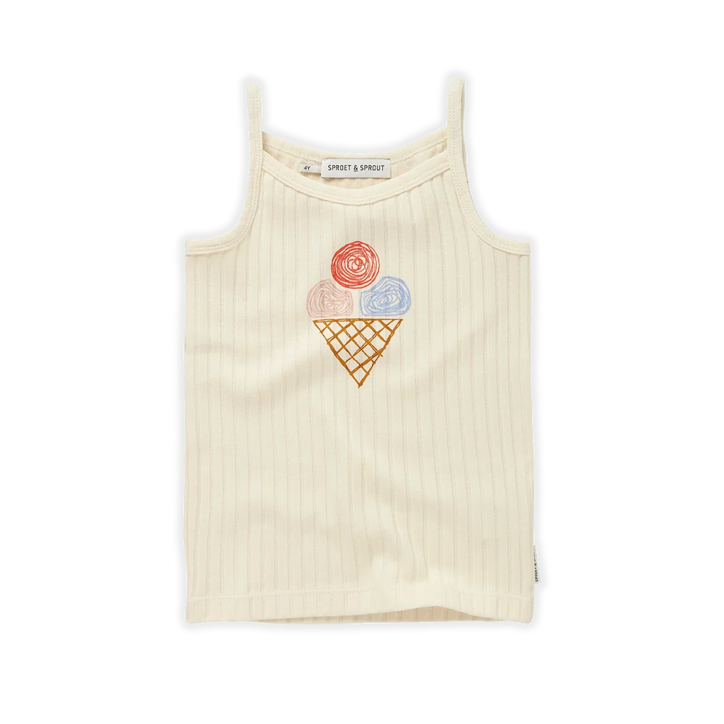 Sproet & Sprout Strap Top | Girls Ice Cream*