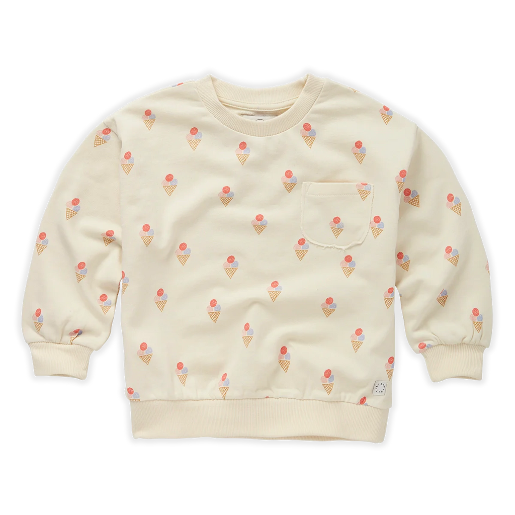 Sproet & Sprout Sweatshirt | Pocket Ice Cream Print*