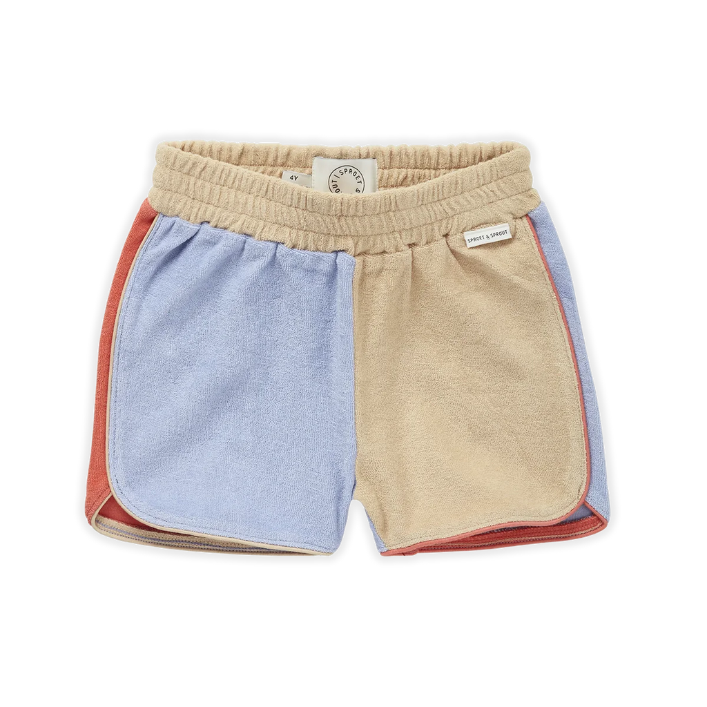 Sproet & Sprout Terry Sport Short | Colourblock*