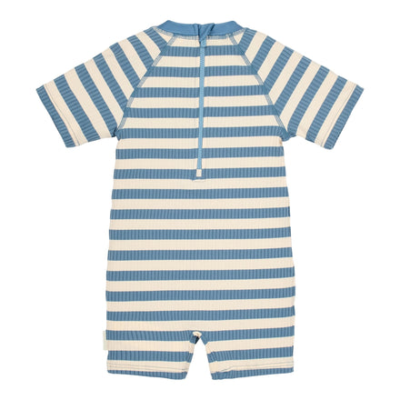 Little Dutch UV Zwempak Korte Mouwen | Ocean Blue Stripes