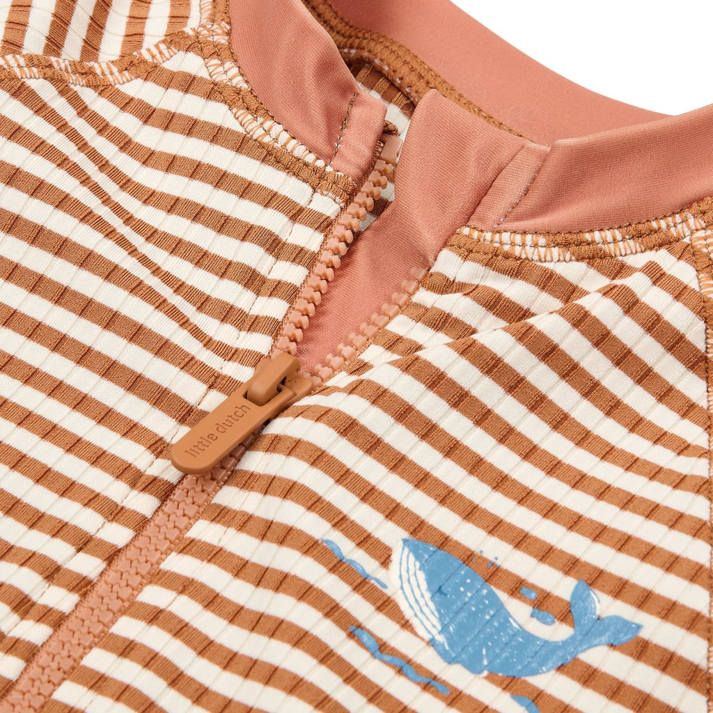 Little Dutch UV Zwempak Korte Mouwen | Ocean Brow Stripes