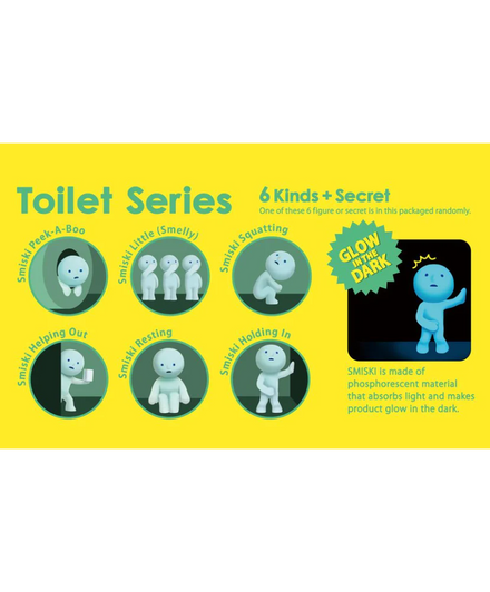 Smiski Gelukspopje Glow In The Dark | Toilet Series (Max 2 Stuks)