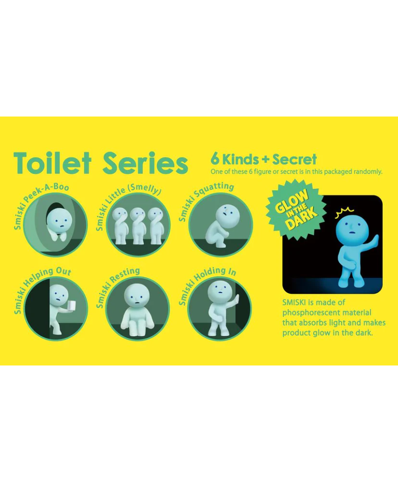 Smiski Gelukspopje Glow In The Dark | Toilet Series (Max 2 Stuks)