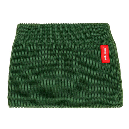 Hello Hossy nekwarmer Cocoon Mossy, groene gebreide nekwarmer