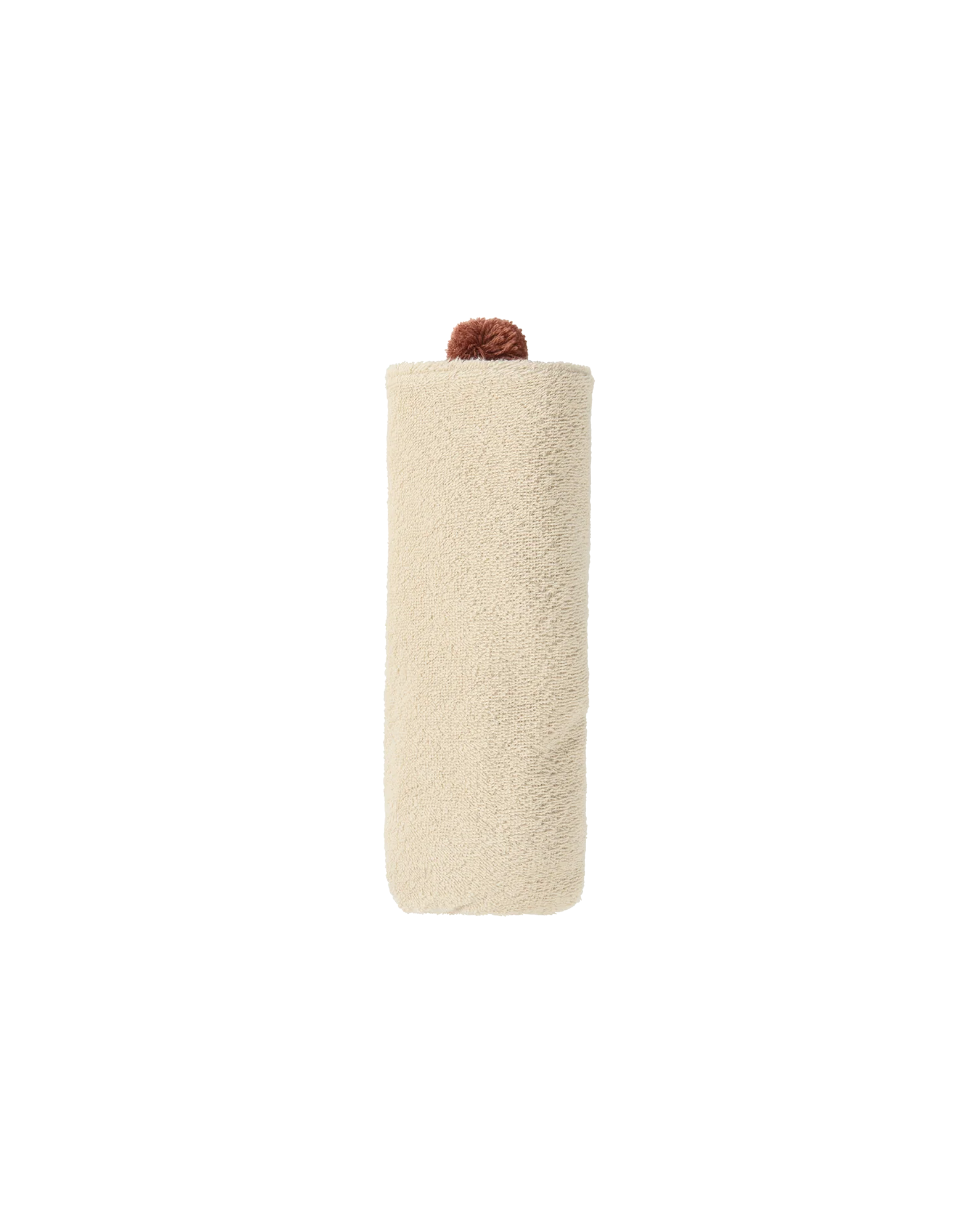 * Nobodinoz So Cute Badcape Met Pompom Organisch Katoen | Almond