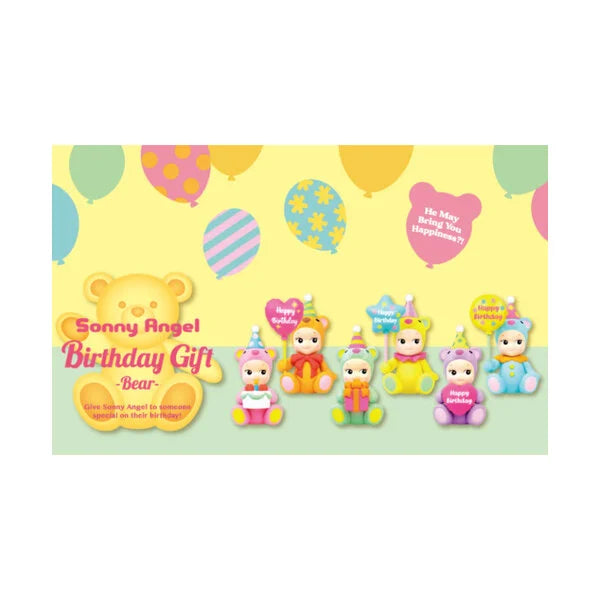 Sonny Angel Gelukspopje Happy Birthday Gift Bear