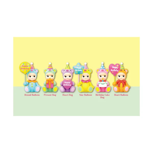 Sonny Angel Gelukspopje Happy Birthday Gift Bear