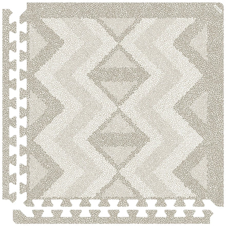 Eeveve Speeltapijt Foam Puzzel | Kilim Feather Grey