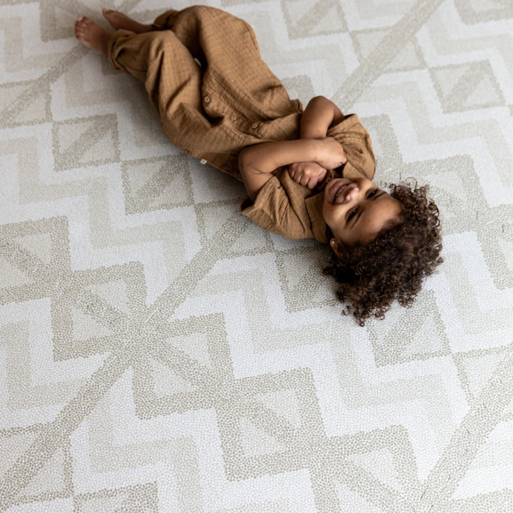 Eeveve Speeltapijt Foam Puzzel | Kilim Feather Grey