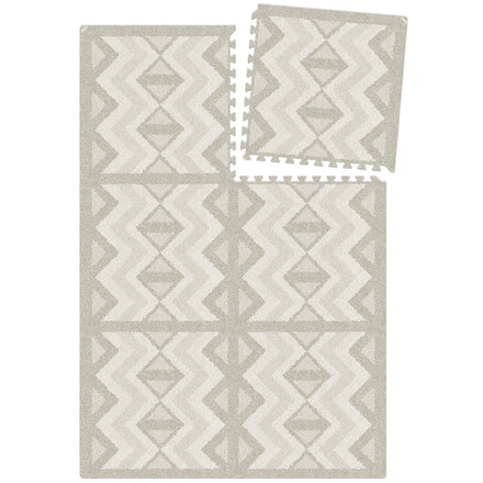 Eeveve Speeltapijt Foam Puzzel | Kilim Feather Grey