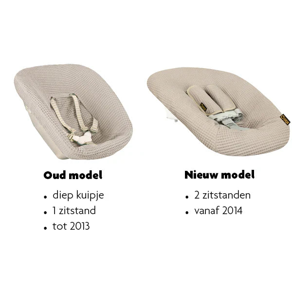 Ukje Newborn Hoes Voor Set Kaos/Stokke | Taupe Wafel