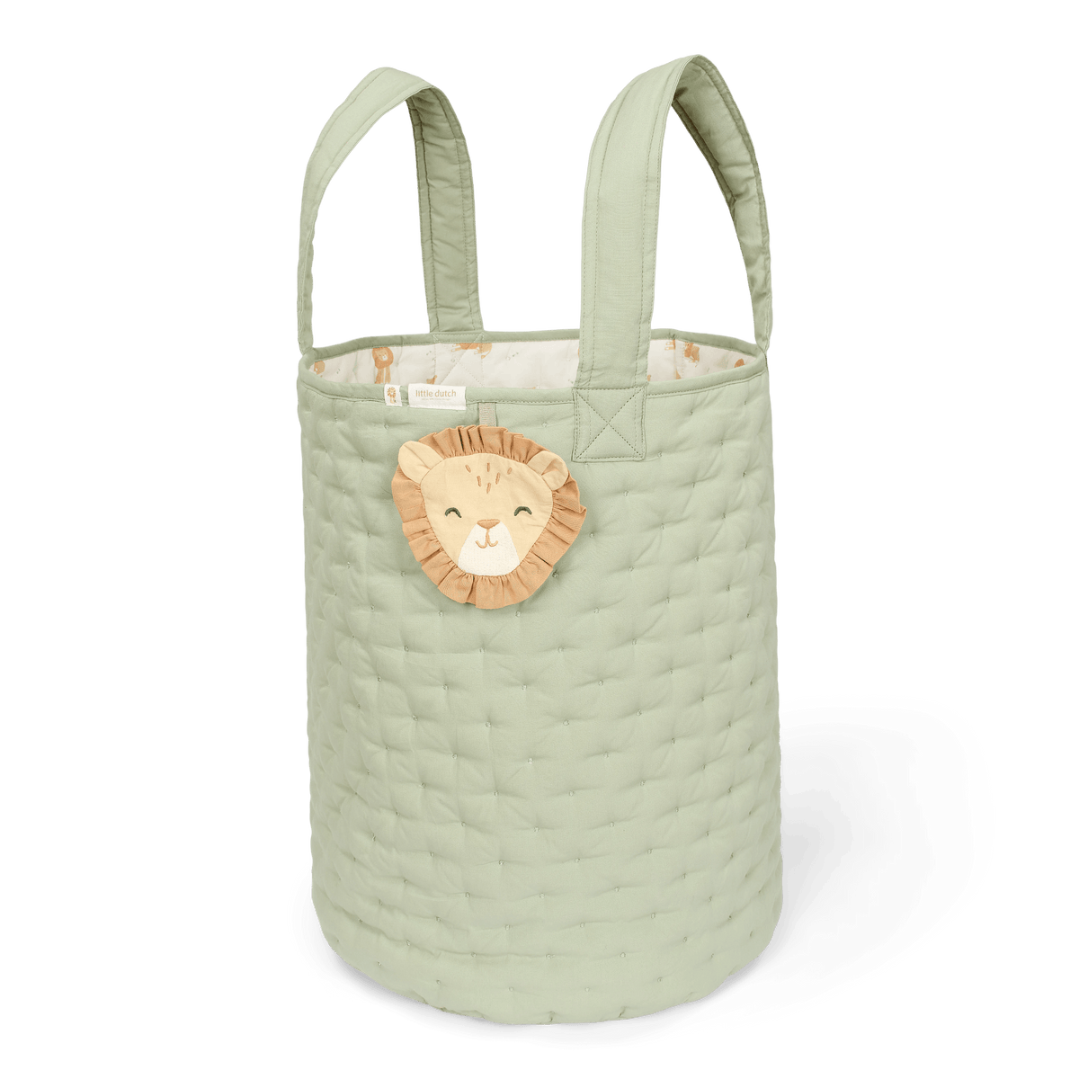 Little Dutch Opbergmand Groot Safari Leo 35x45 cm | Groen
