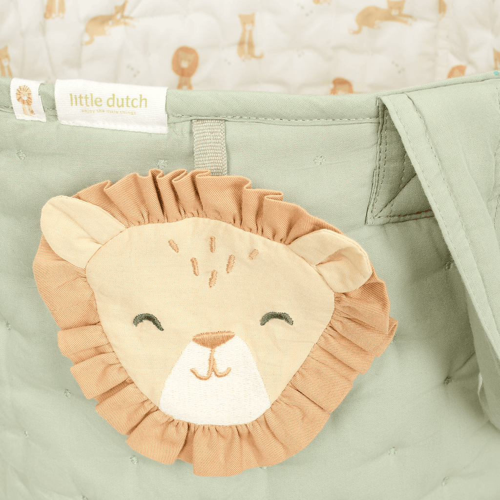 Little Dutch Opbergmand Groot Safari Leo 35x45 cm | Groen
