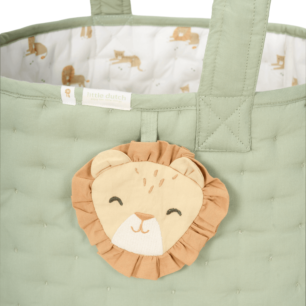 Little Dutch Opbergmand Groot Safari Leo 35x45 cm | Groen