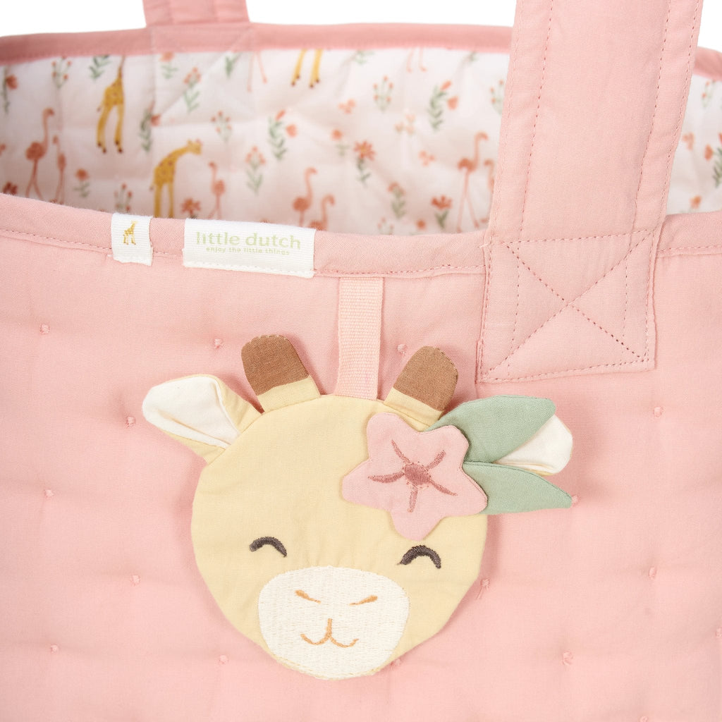 Little Dutch Opbergmand Omkeerbaar Blooming Safari 35x45 cm | Roze