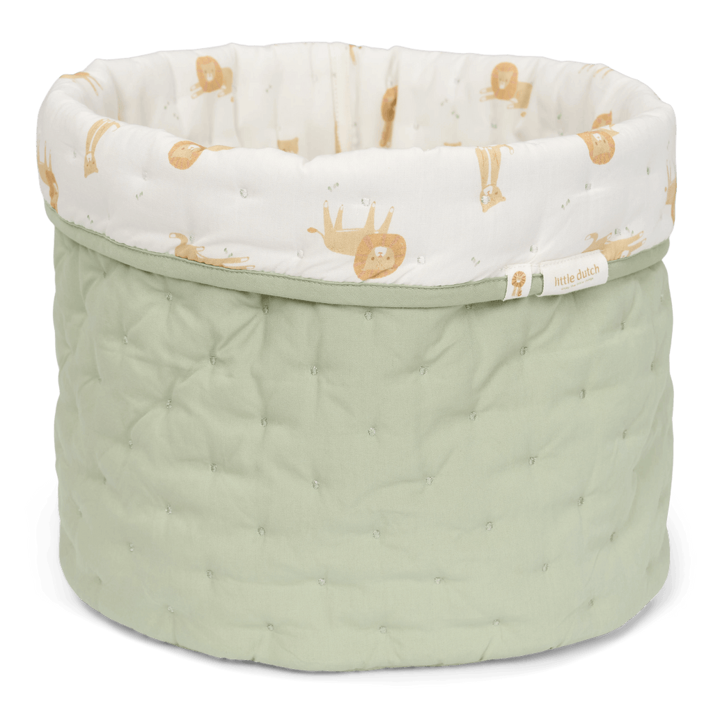 Little Dutch Opbergmand Medium Safari Leo 30x25 cm | Groen