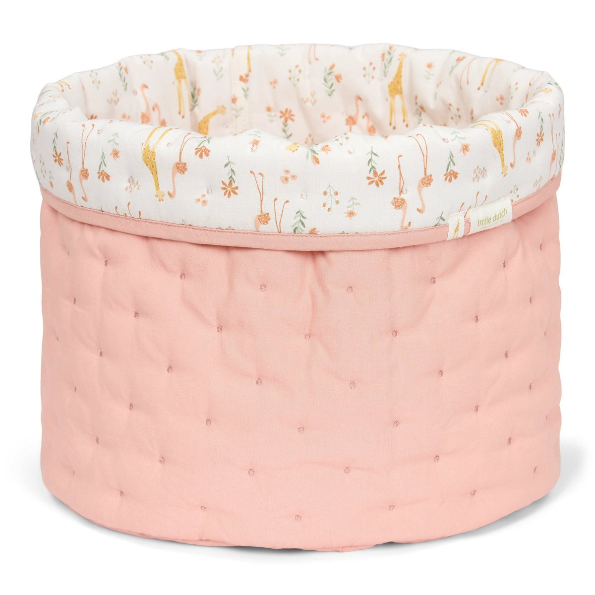 Little Dutch Opbergmand Omkeerbaar Blooming Safari 30x25 cm | Roze