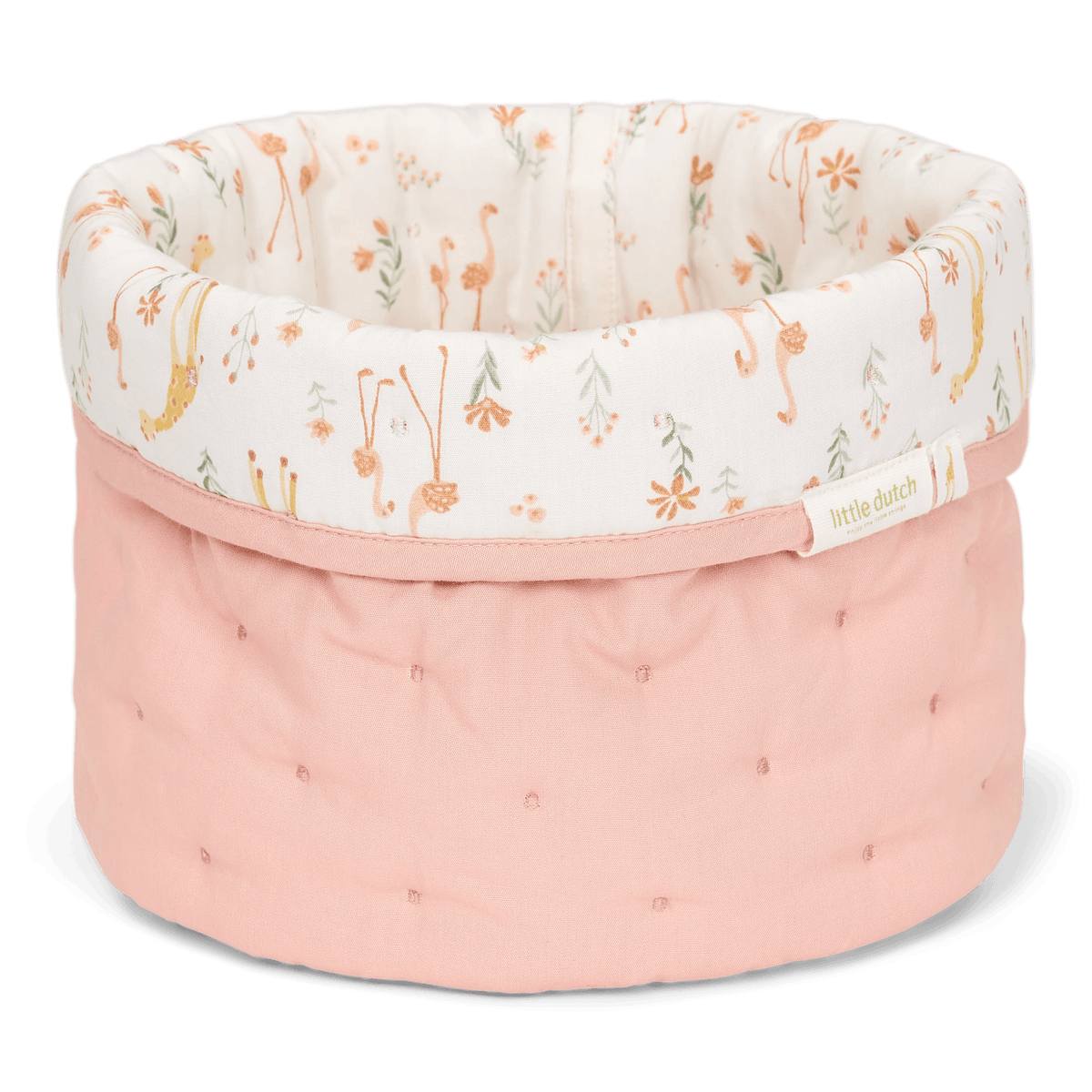 Little Dutch Opbergmand Omkeerbaar Blooming Safari 20x15 cm | Roze