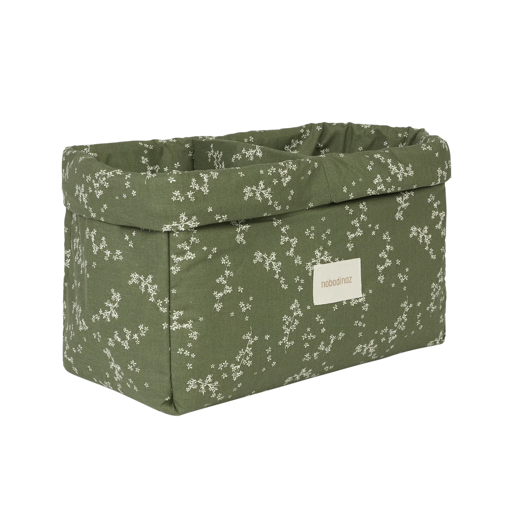 Nobodinoz Stories Dubbele Opbergmand 30x20x15cm | Green Jasmine