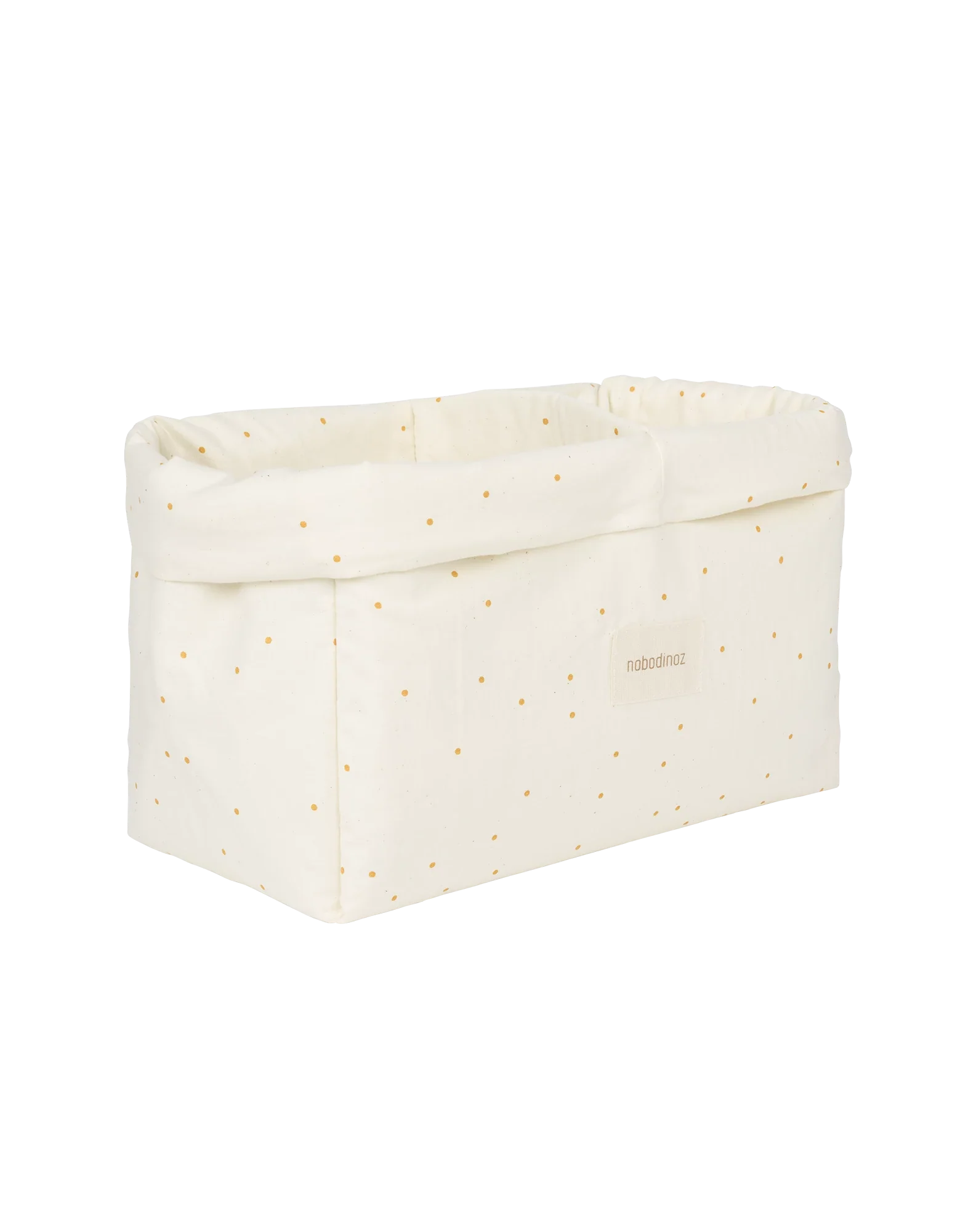 * Nobodinoz Stories Dubbele Opbergmand 30x20x15cm | Honey Sweet Dots Natural