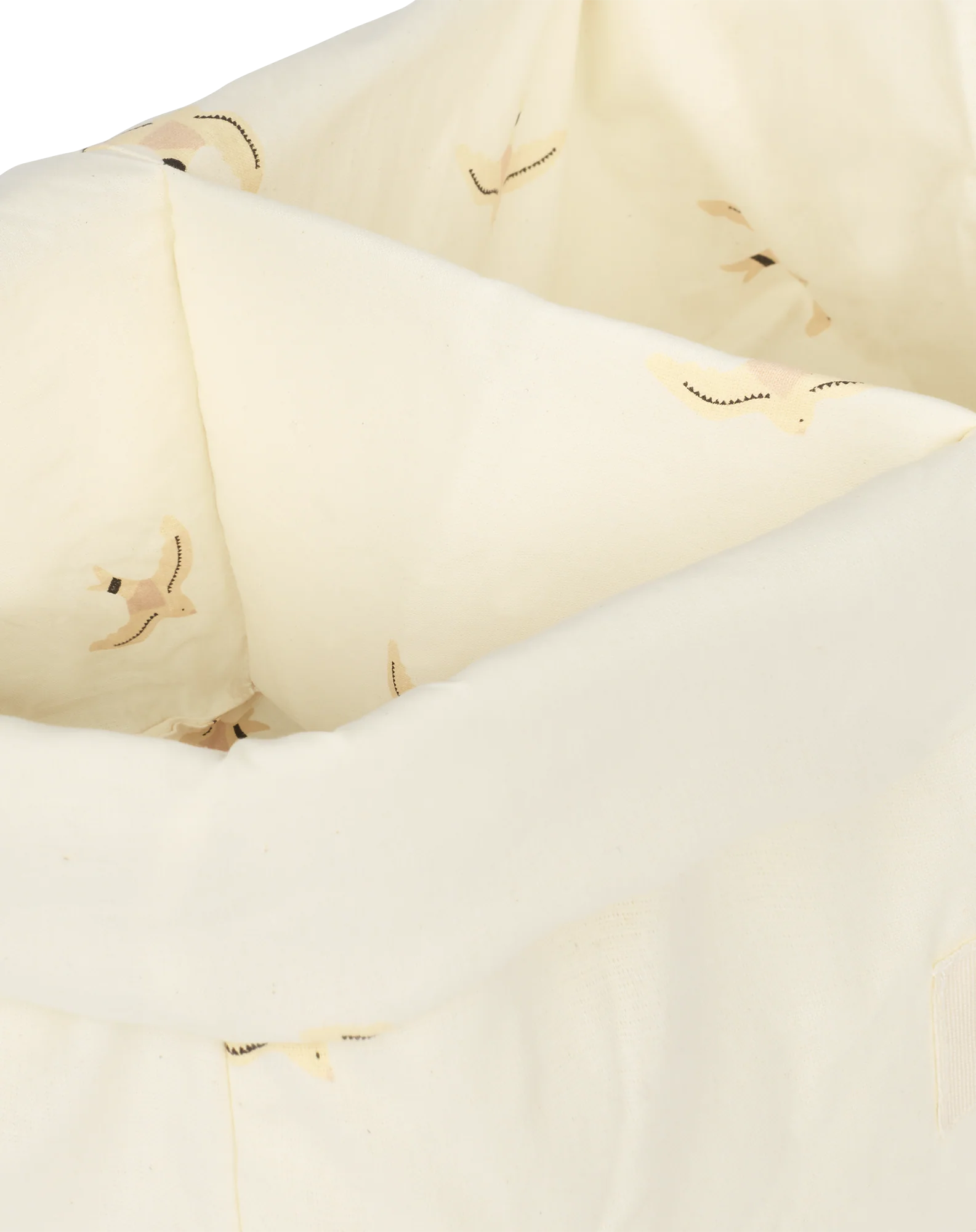 * Nobodinoz Stories Dubbele Opbergmand 30x20x15cm | Nude Haiku Birds Natural