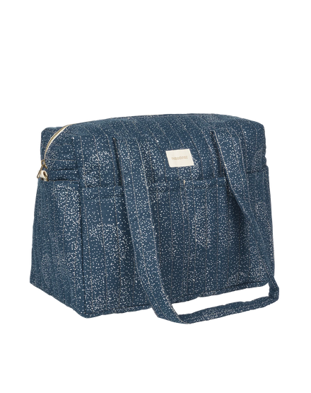 * Nobodinoz Stories Buggy Luiertas 40x30x25cm | Gold Bubble/ Night Blue