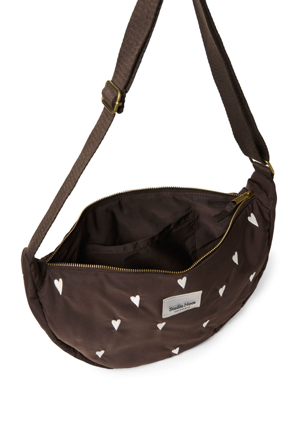 Studio Noos Adult Fanny Pack | Brown Puffy Hearts