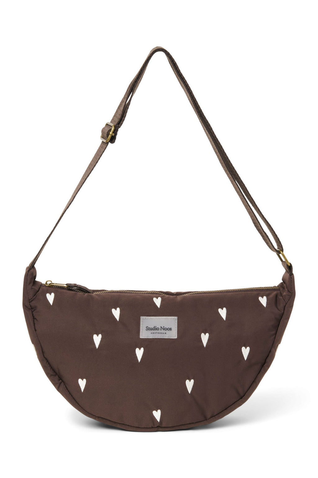 Studio Noos Adult Fanny Pack | Brown Puffy Hearts