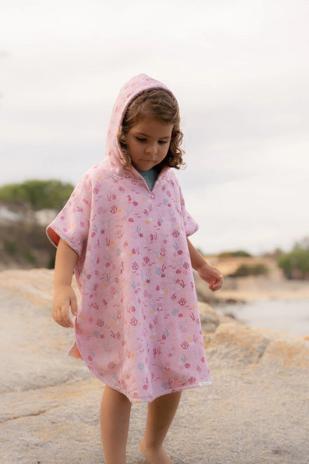 Little Dutch Badponcho 2-6Y Ocean Treasures Multi-Colour
