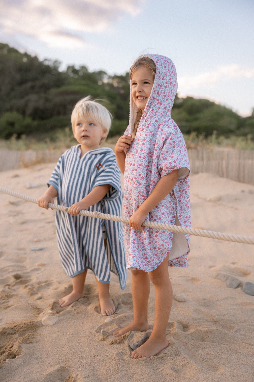 Little Dutch Badponcho 2-6Y Sunny Flowers Multi-Colour